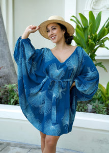 Dress Kainui Blue Loulu Palm