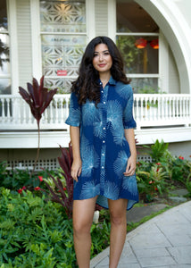 Dress Auli’i Blue Loulu Palm