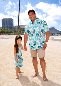 Mens Aloha Shirt Maku’u Opihi